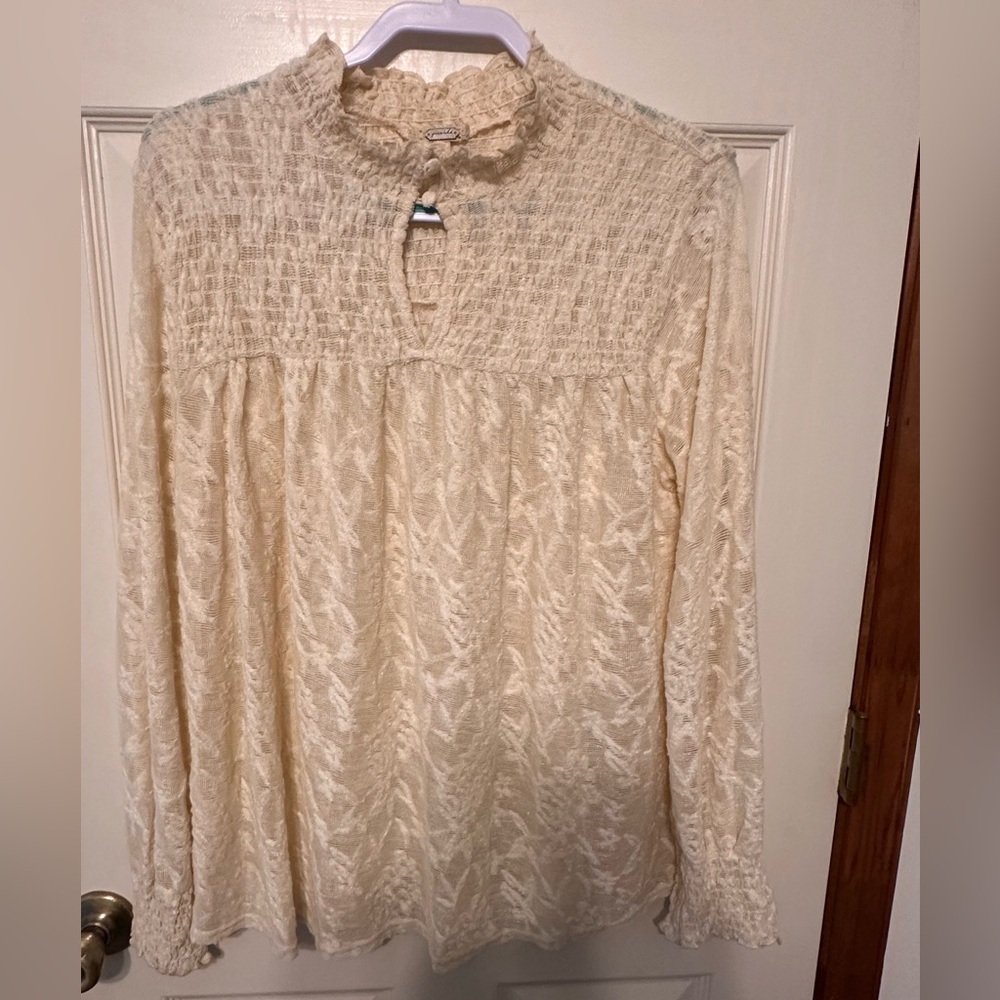 Size large lace top